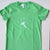 Hand Screen Printed Royal Wulff Fly Graphic Green Womens T-Shirt