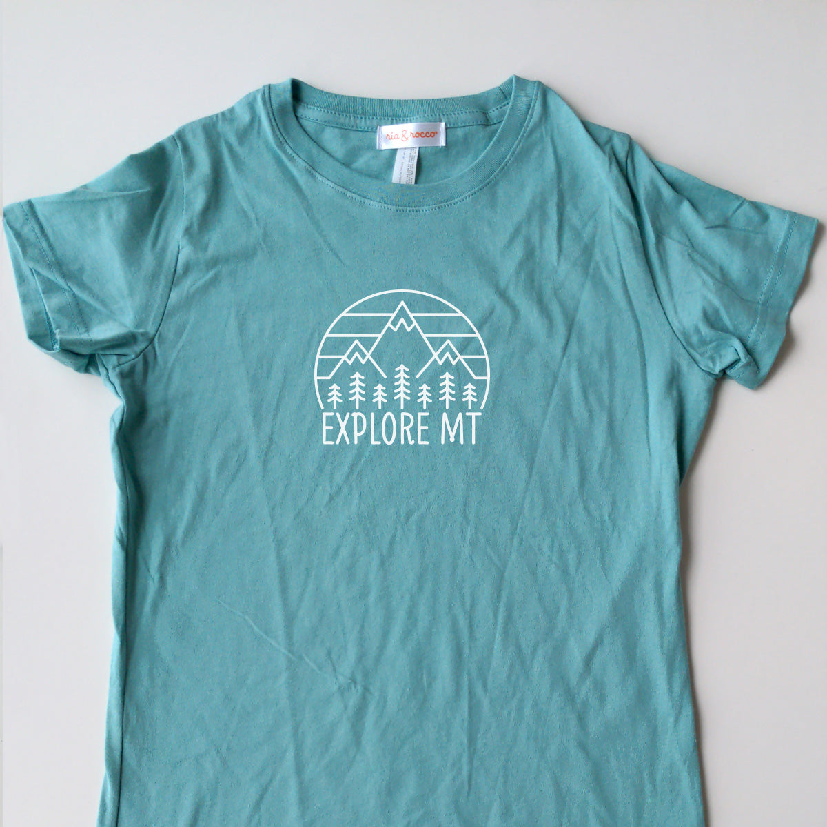 Hand Screen Printed Explore Montana Womens Loose Fit T-Shirt