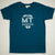 Hand Screen Printed Love Montana Ocean Blue Unisex/Mens Organic T-Shirt