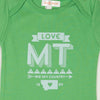 Hand Screen Printed Love Montana Green Kids 18-24 Months T-Shirt
