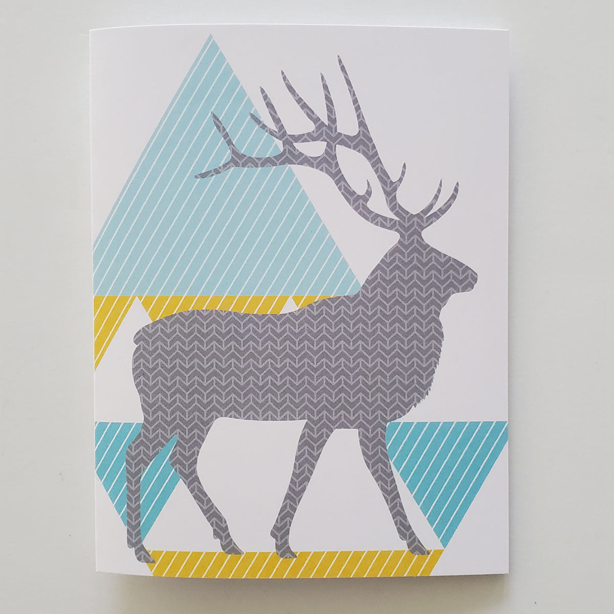 Greeting Card - Elk with Mountains