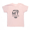 Hand Screen Printed Love Montana Light Pink Kids T-Shirt