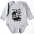 Hand Screen Printed Dino-Mite Dinosaurs Kids Long Sleeve Heather Onesie