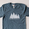 Hand Screen Printed Mountains are Calling Unisex/Mens T-Shirt