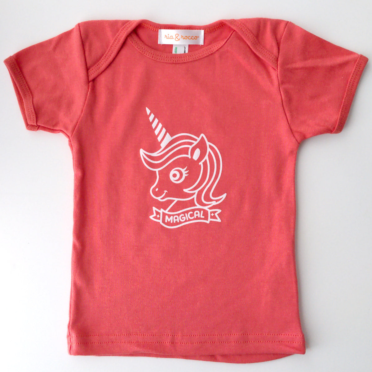 Hand Screen Printed Unicorn Organic Infant 18-24 months T-Shirt