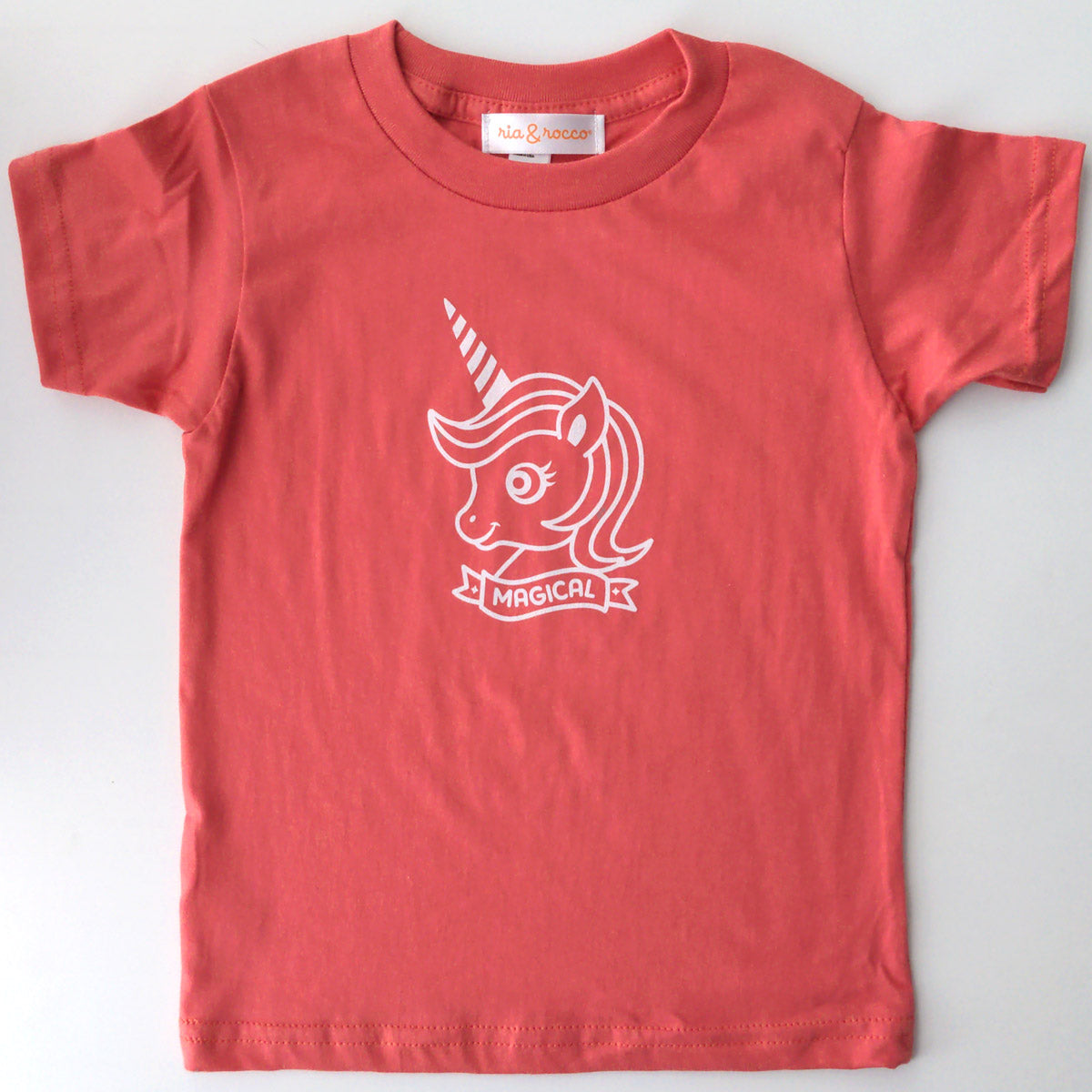 Hand Screen Printed Unicorn Organic Kids T-Shirt