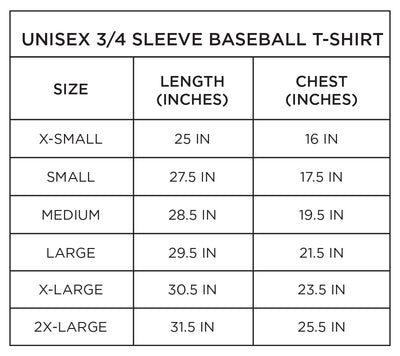 Hand Screen Printed Adventure Unisex/Mens 3/4 Long Sleeve Baseball T-Shirt