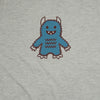 Hand Screen Printed Monster Rawrs Light Gray Heather Unisex/Mens T-Shirt
