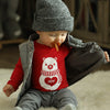 Hand Screen Printed Polar Bear JOY Baby LONG SLEEVE Onesie