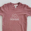 Hand Screen Printed Montana graphic Heather Mauve Kids T-Shirt