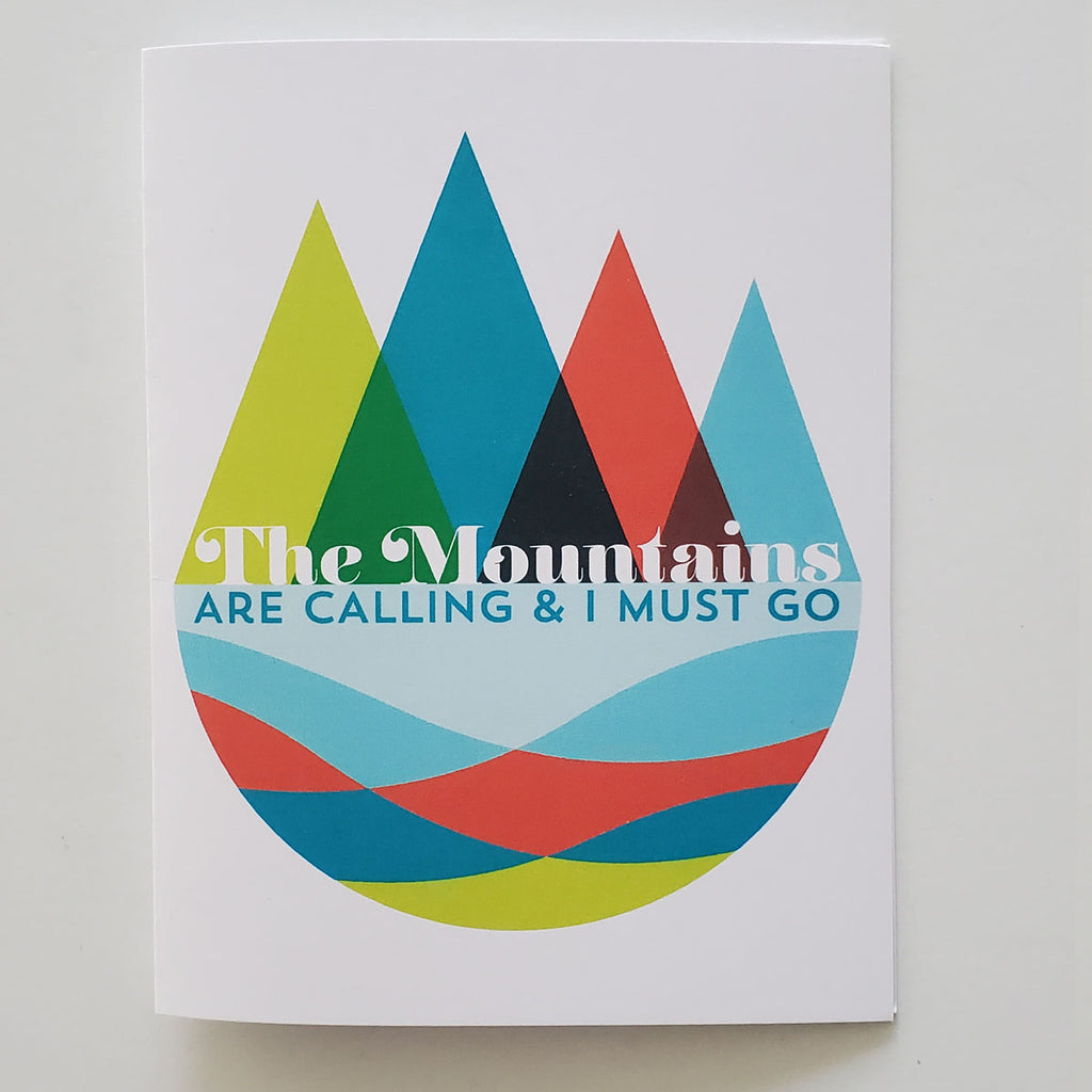 Greeting Card - Mountains Theme - Box of 8 Card Set