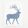 Greeting Card Hand Screen Printed Elk