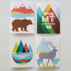 Greeting Card - Mountains Theme - Box of 8 Card Set