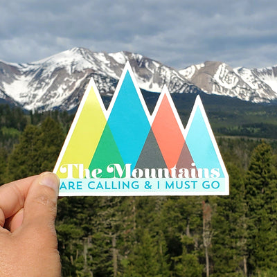 Sticker The Mountains are Calling