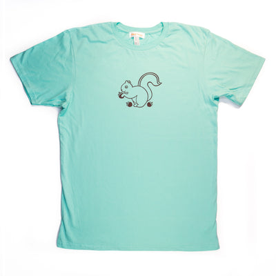 Hand Screen Printed Squirrel Nuts Unisex/Mens T-Shirt